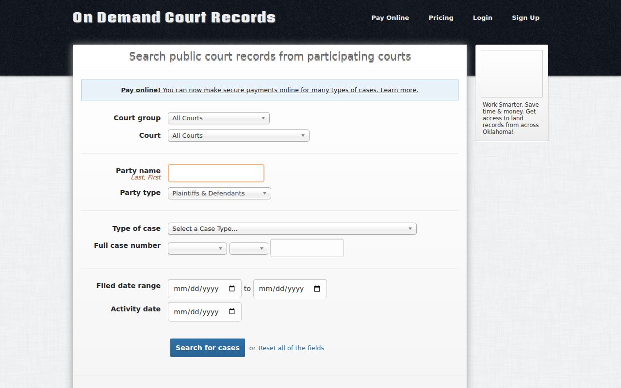 Pittsburg County most wanted list official record search distinction